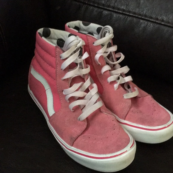 vans for girls red